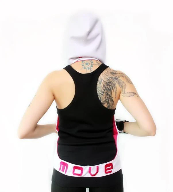 BY:CHelo Reversible Hoodie - Hot Pink and White - Image 3