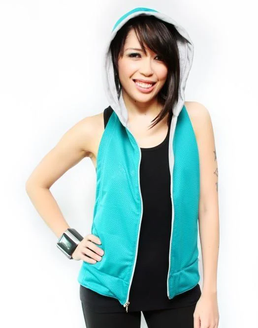 BY:CHelo Reversible Hoodie - Teal and Gray - Image 3