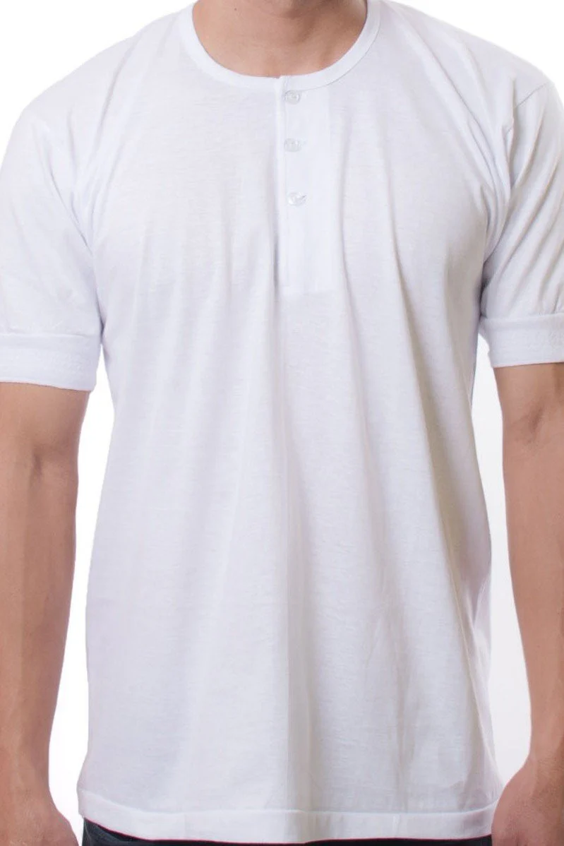 MUS1 - Camisa de Chino - Short-Sleeve - White - Image 3
