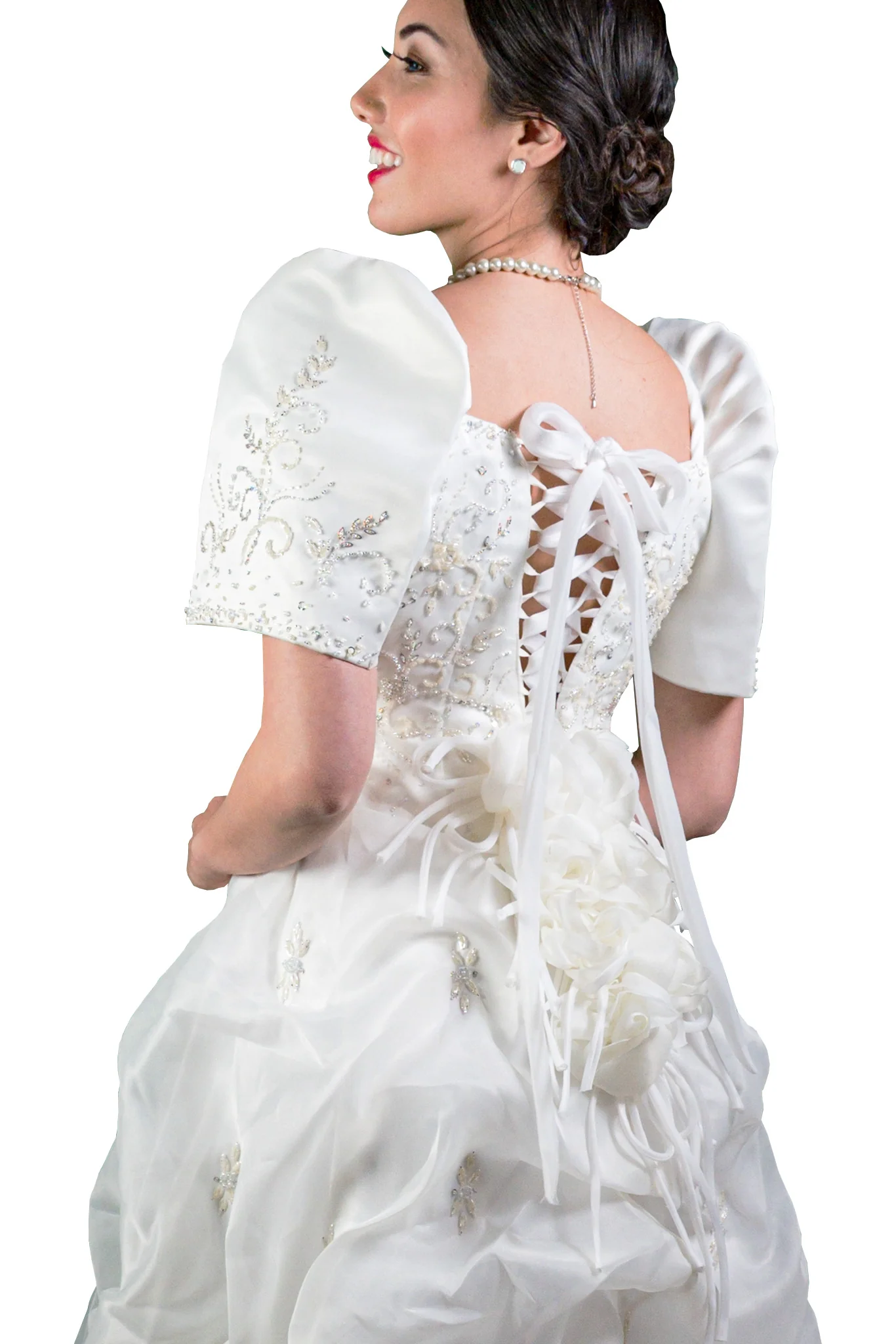 ID01 - CUSTOM ORDER - Bridal Filipiniana Cloud Gown - Image 5