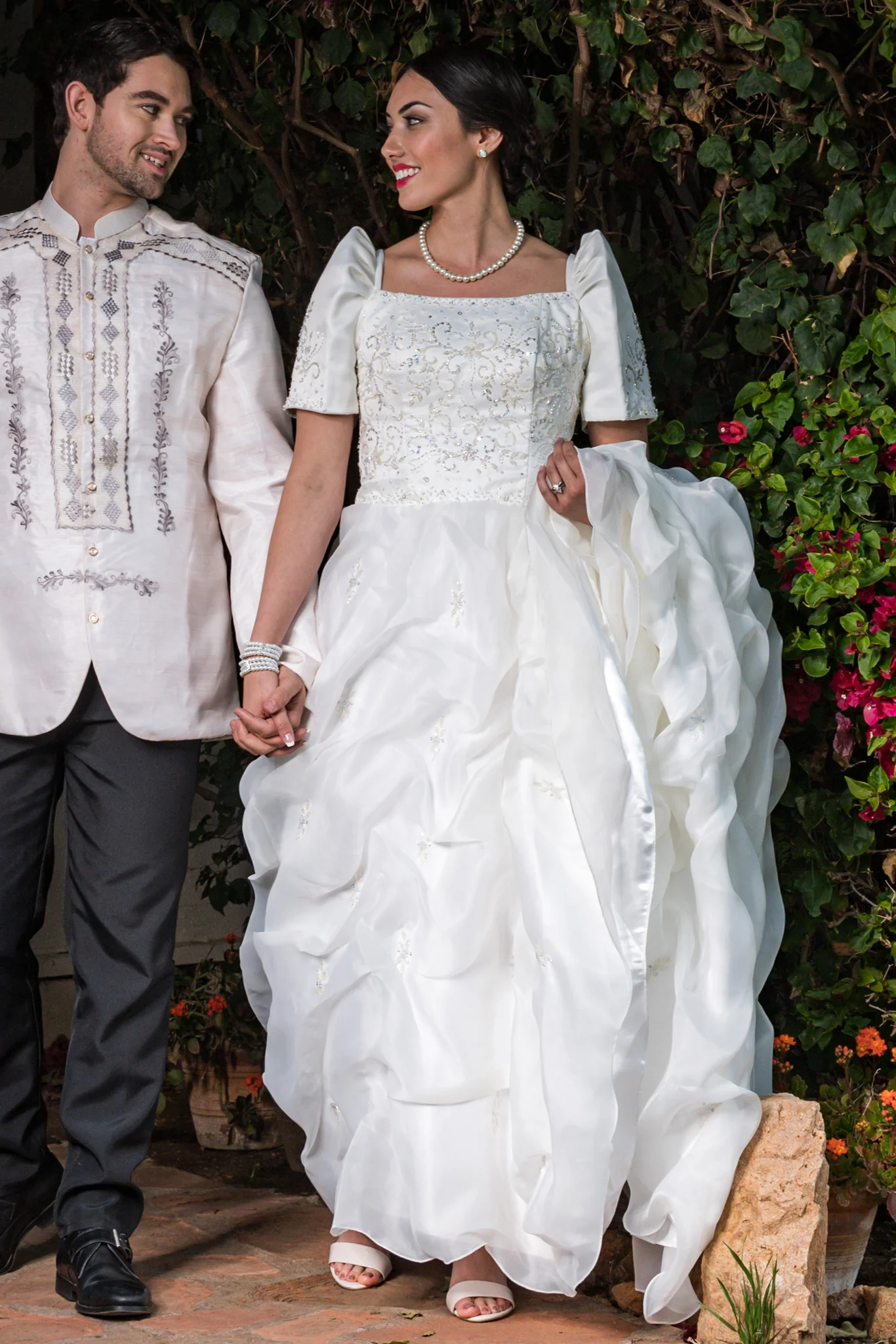ID01 - CUSTOM ORDER - Bridal Filipiniana Cloud Gown - Image 6