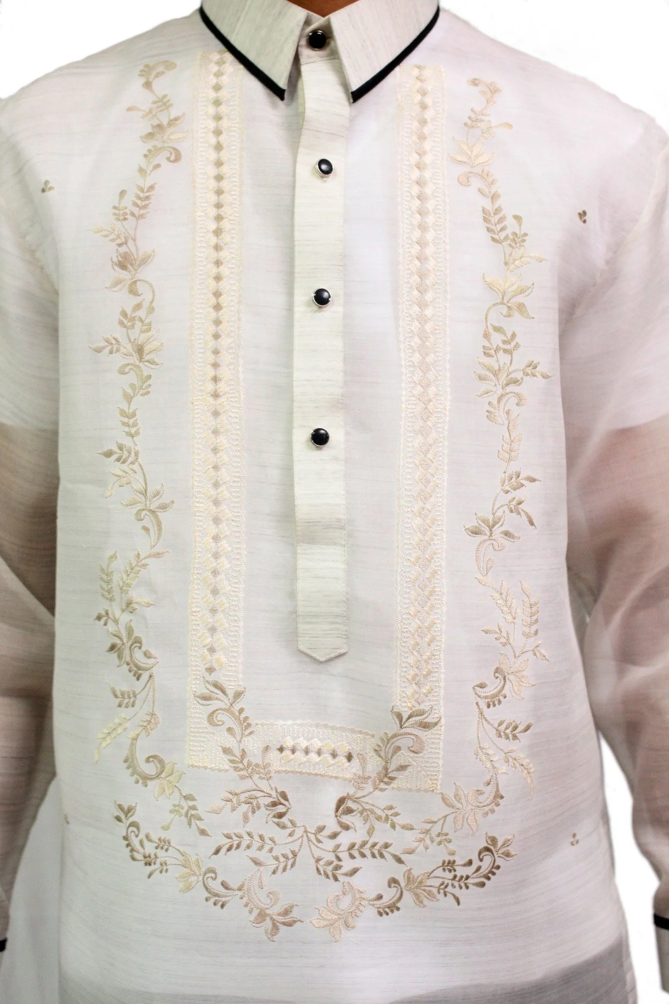 MJ07 - Jusi Pina Barong Tagalog - Image 3