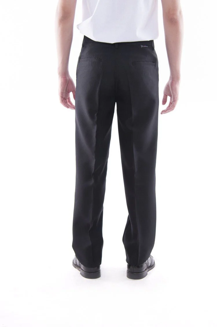 MP01 - Men's Basic Formal Slacks Black - Image 3