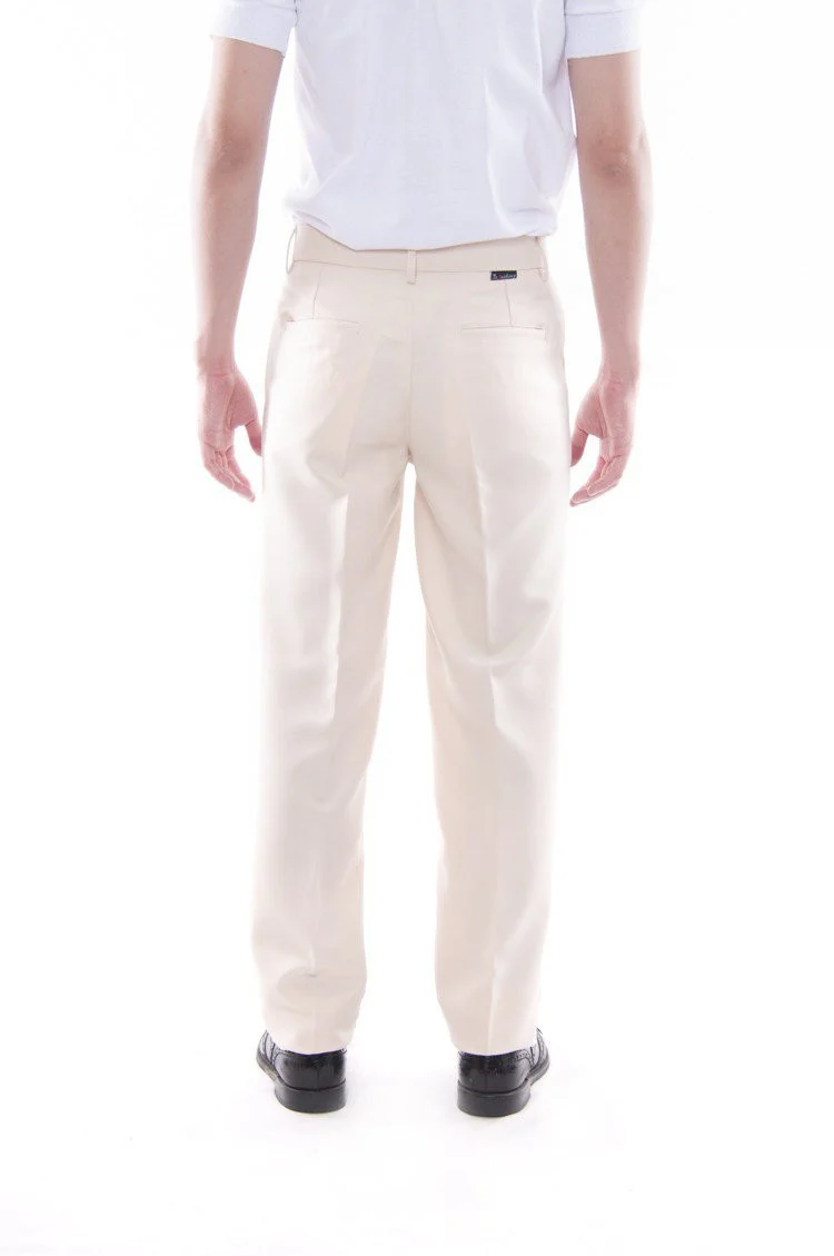 MP03 - PRE-ORDER - Men's Regular Fit Wool Slacks Beige - Image 3