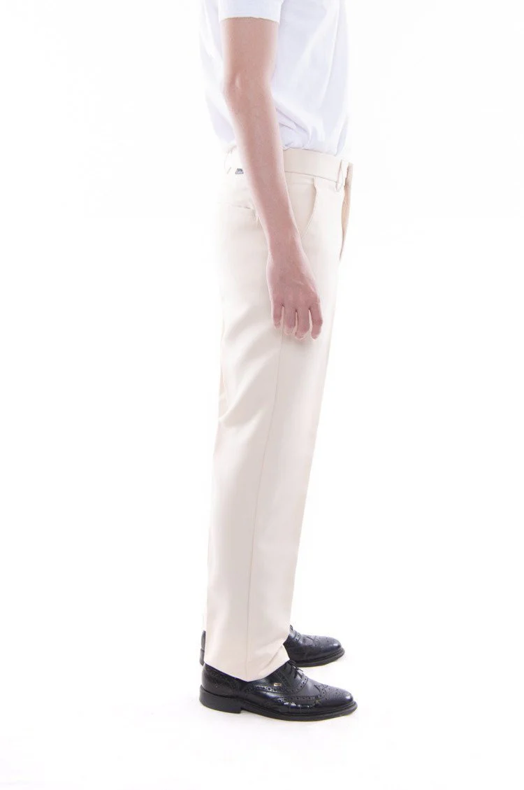 MP03 - PRE-ORDER - Men's Regular Fit Wool Slacks Beige - Image 4
