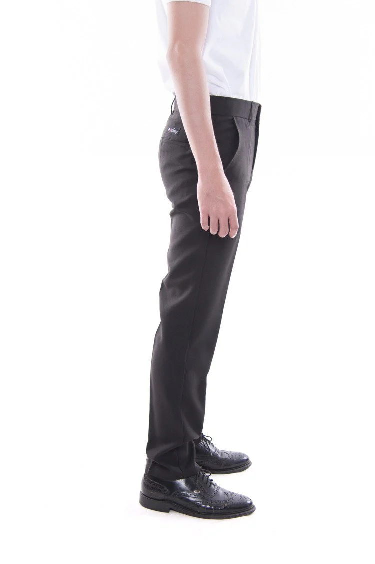 MP02 - Men's Skinny Fit Formal Slacks Black - Image 4