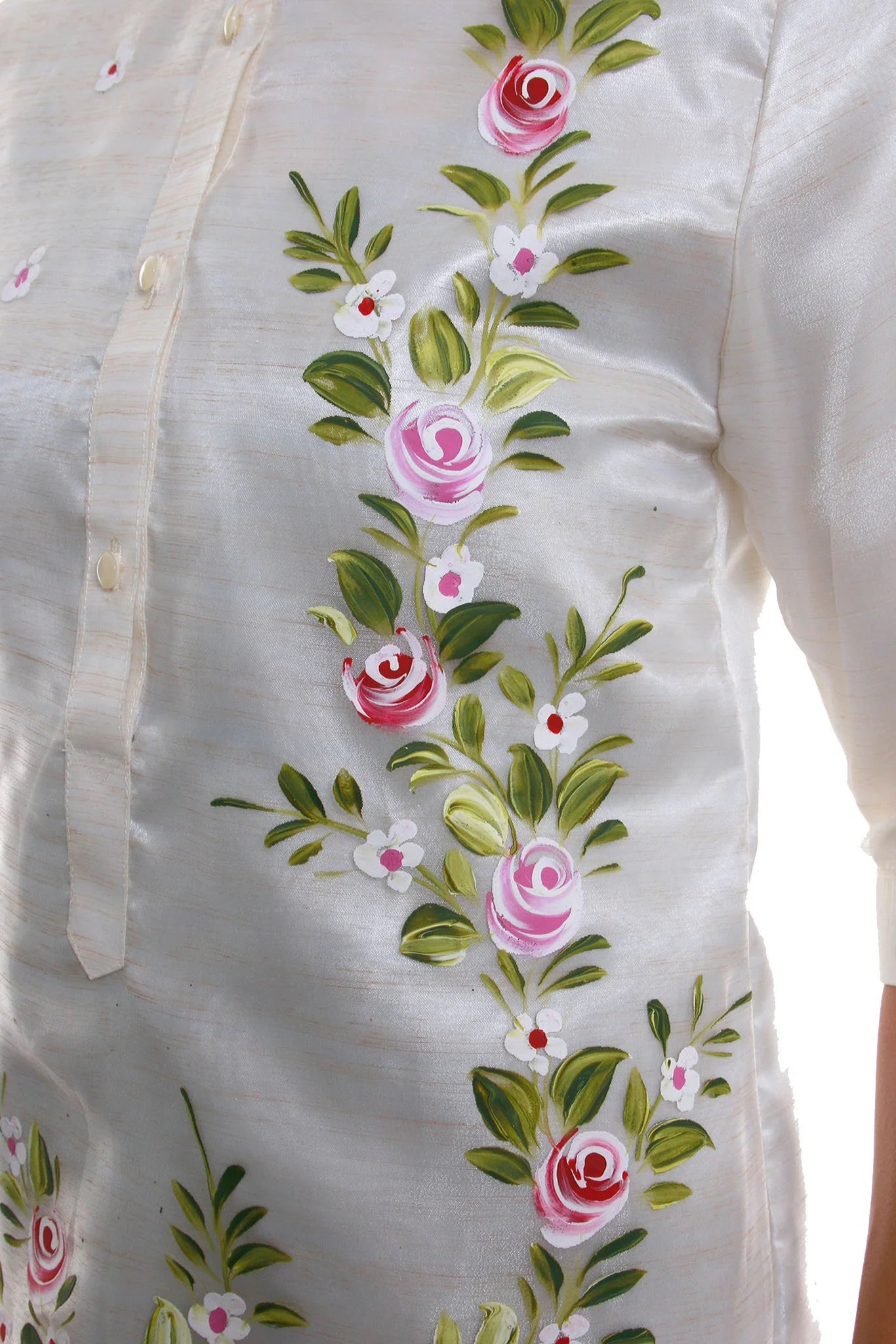 WV05 - MADE-TO-ORDER - Barong Tagalog Dress - Filipiniana - Image 3