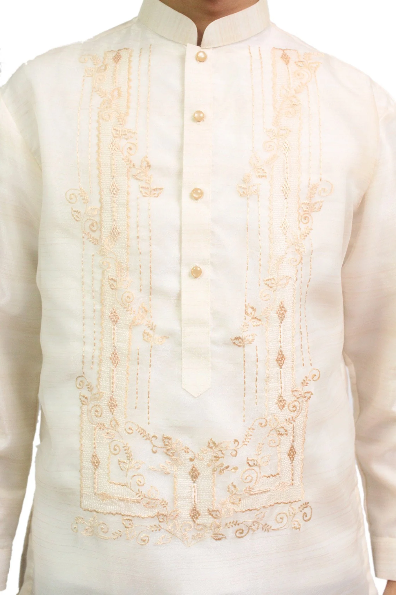 MO03 - Organza Pina Barong Tagalog with Lining - Image 3