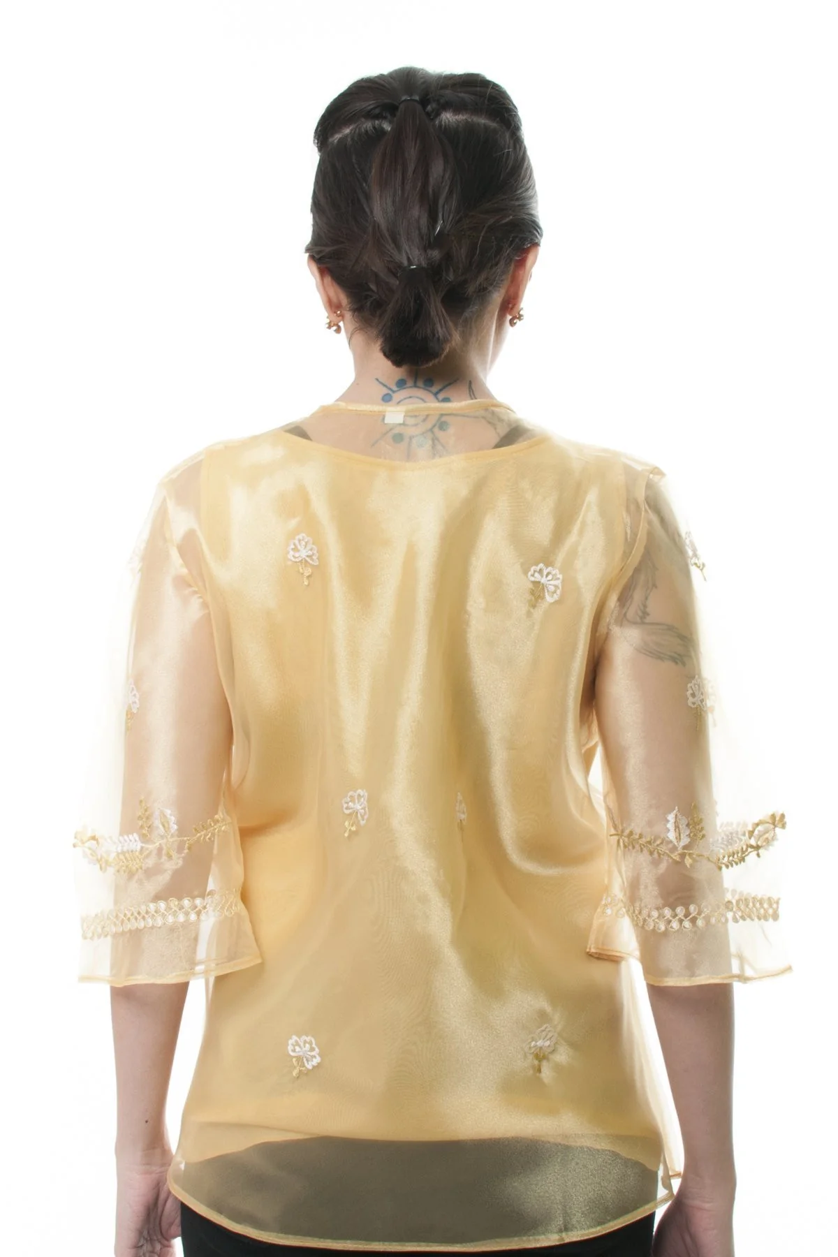 WK03 - Classic Kimona Gold - Filipiniana - Image 3